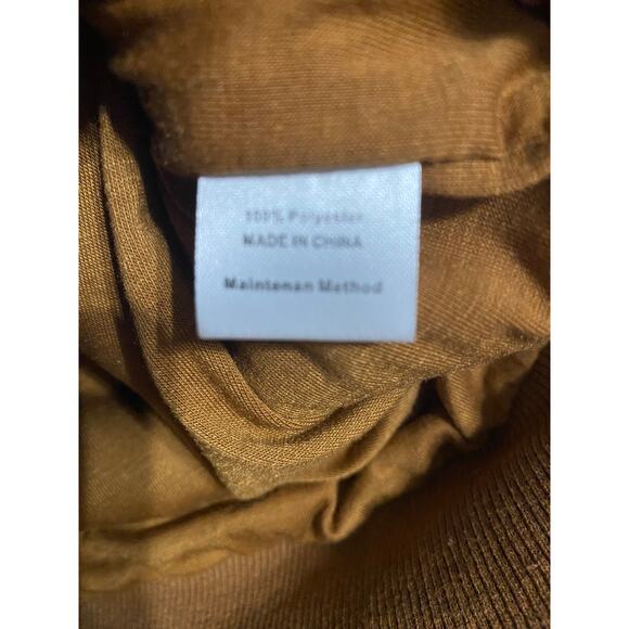 Mirol Sherpa Fleece Size Meduim Zip Up Brown - Picture 8 of 12